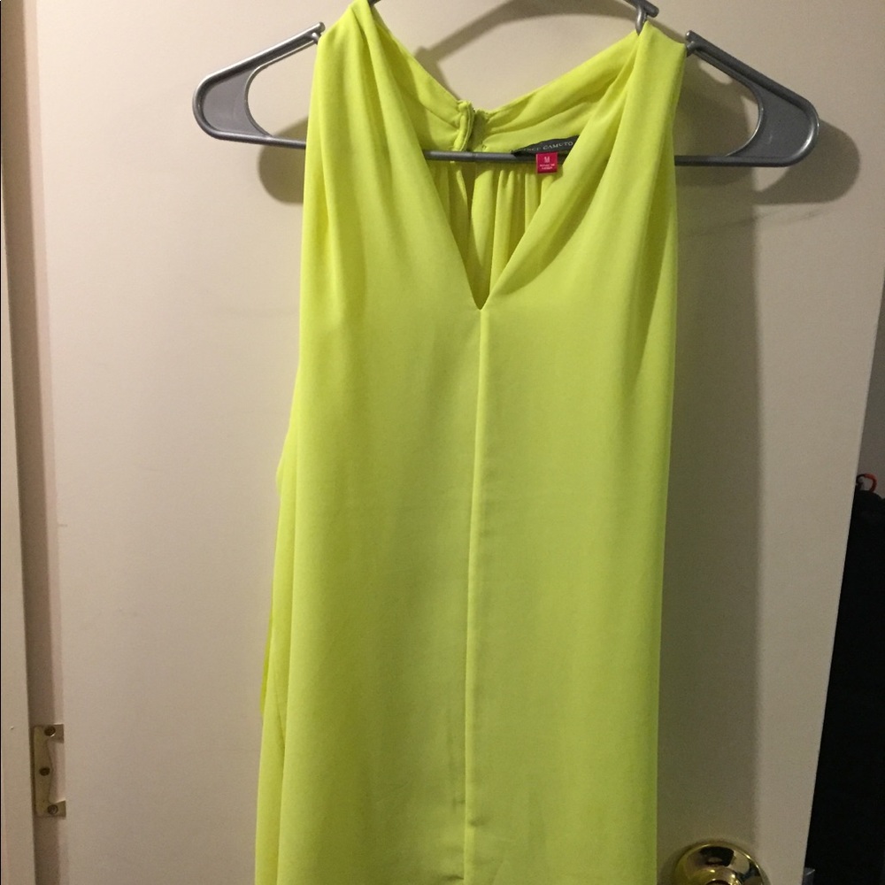 Neon yellow Vince Camuto top